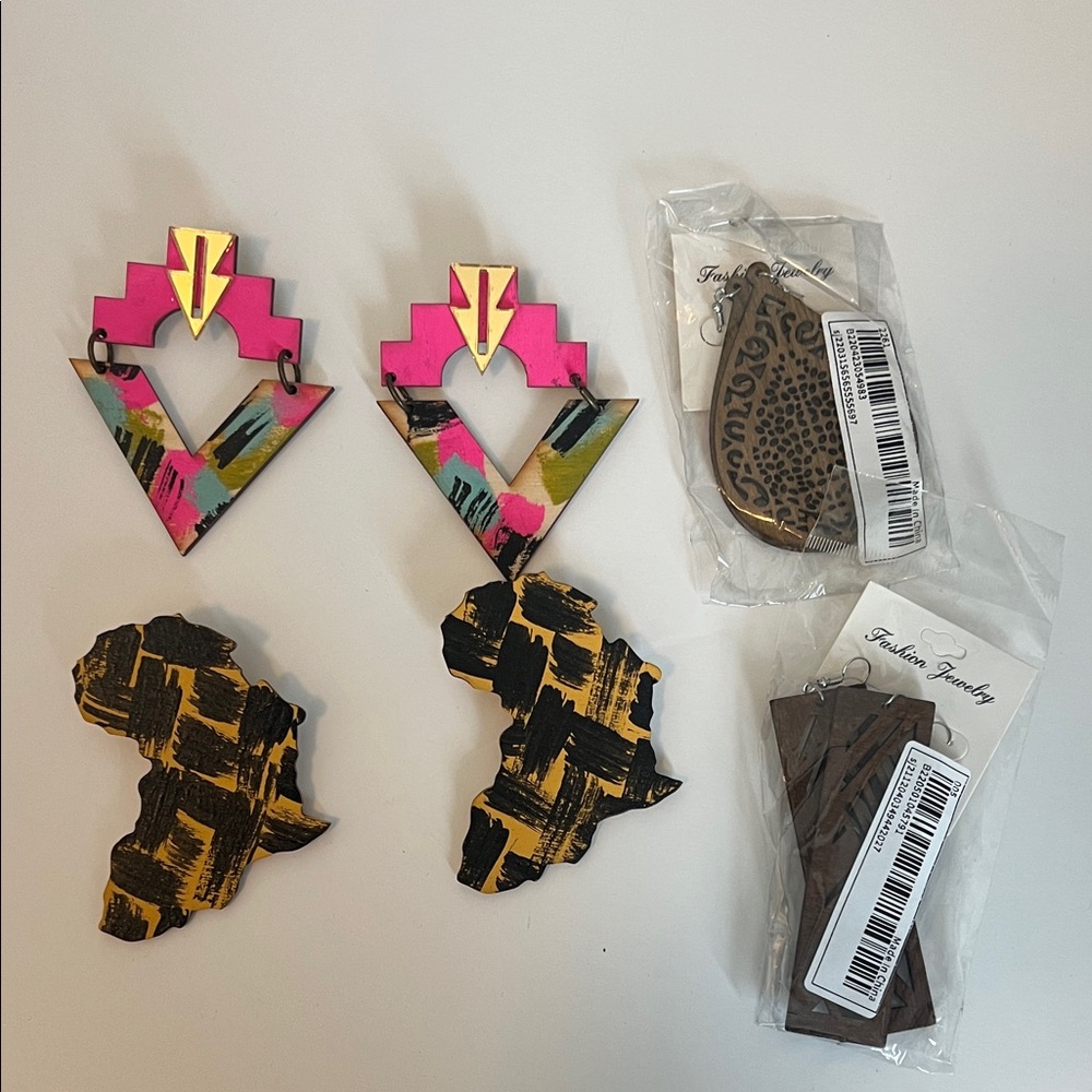 Colorful Geometric Earrings